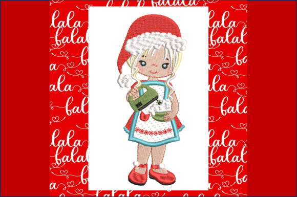 Baking Christmas-a: A Warm, Kitchen-Ready Embroidery Design