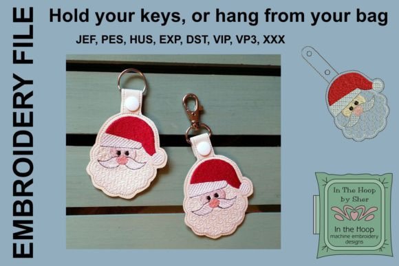 Santa Key Fob: A Boutique Embroidery Review