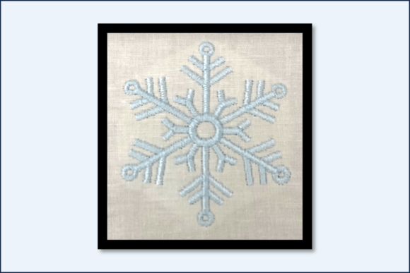 Snowflake-5 Point-C: A Delicate, Versatile Holiday Embroidery Gem